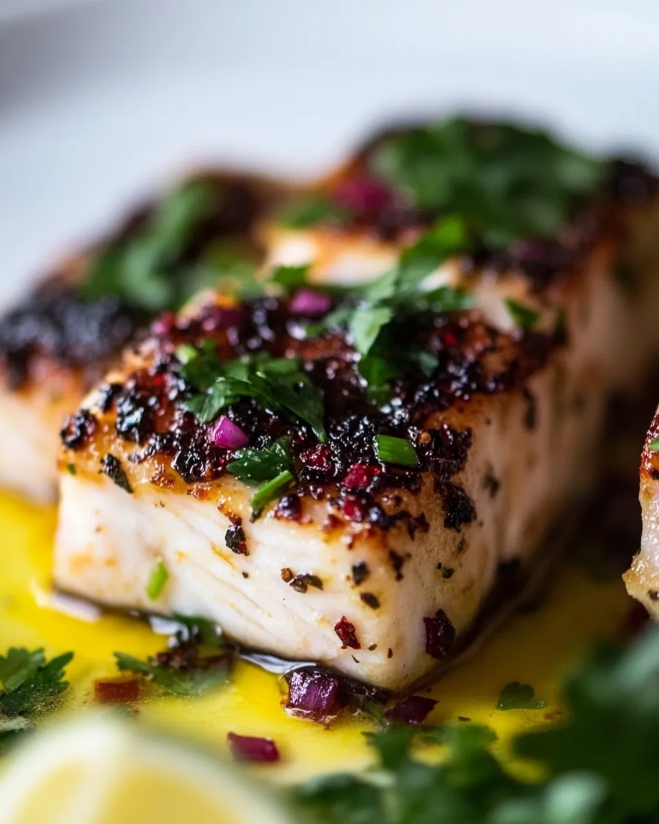 Healthy Baked Mahi Mahi food shot