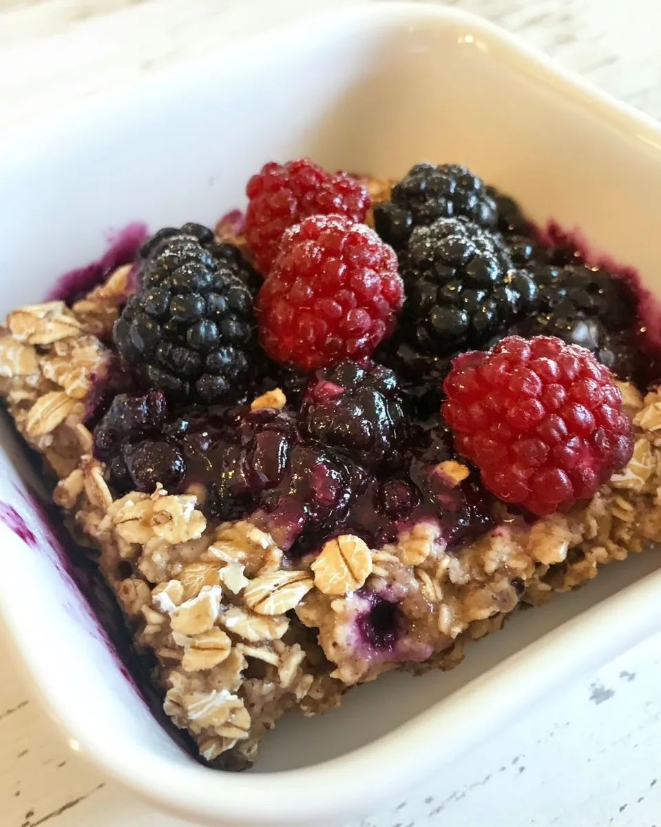 Delicious Baked Oatmeal Gluten-Free with Mixed Berries recipe photo