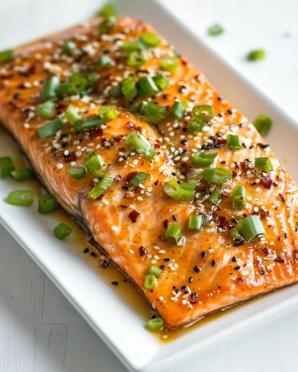 Quick Baked Sweet Chili Garlic Salmon recipe photo