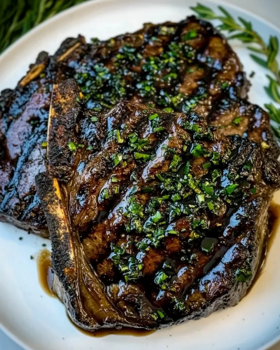 Delicious Balsamic Soy Rib-Eye Steaks image