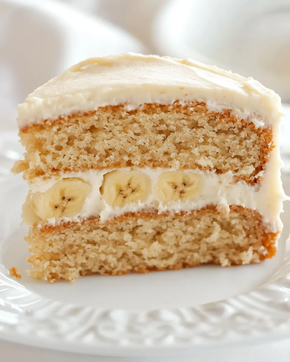 Classic Banana Cake with Cream Cheese Frosting image