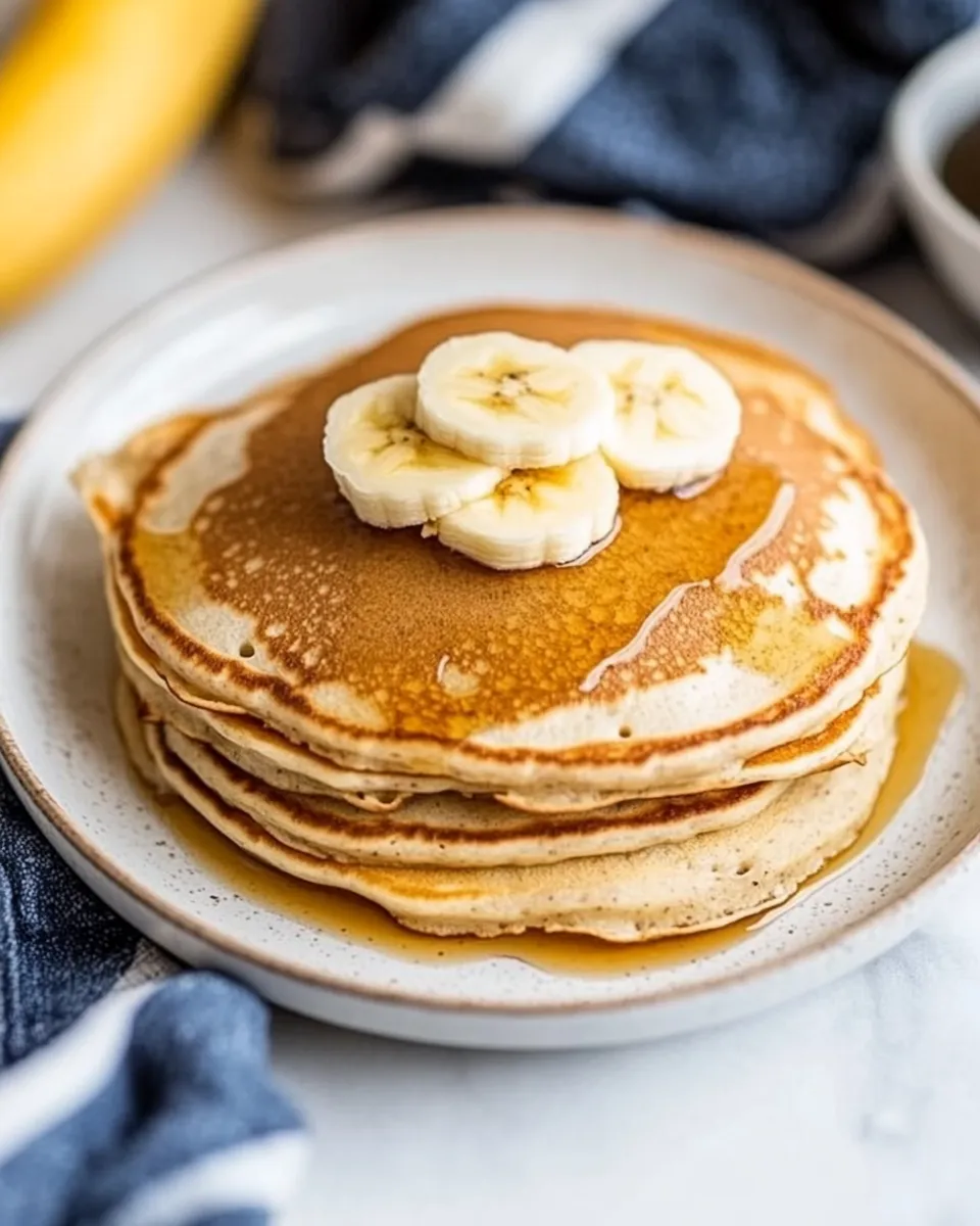 Delicious Banana Oat Blender Pancakes image