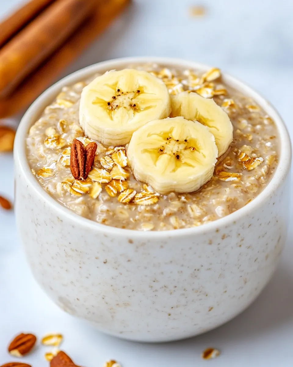 Delicious Banana Overnight Oats image