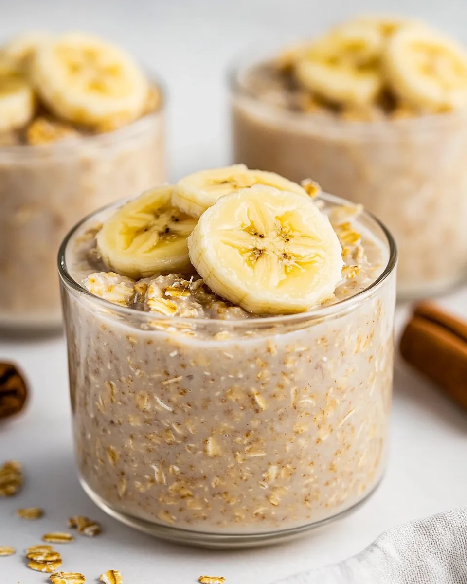 Healthy Banana Overnight Oats recipe photo