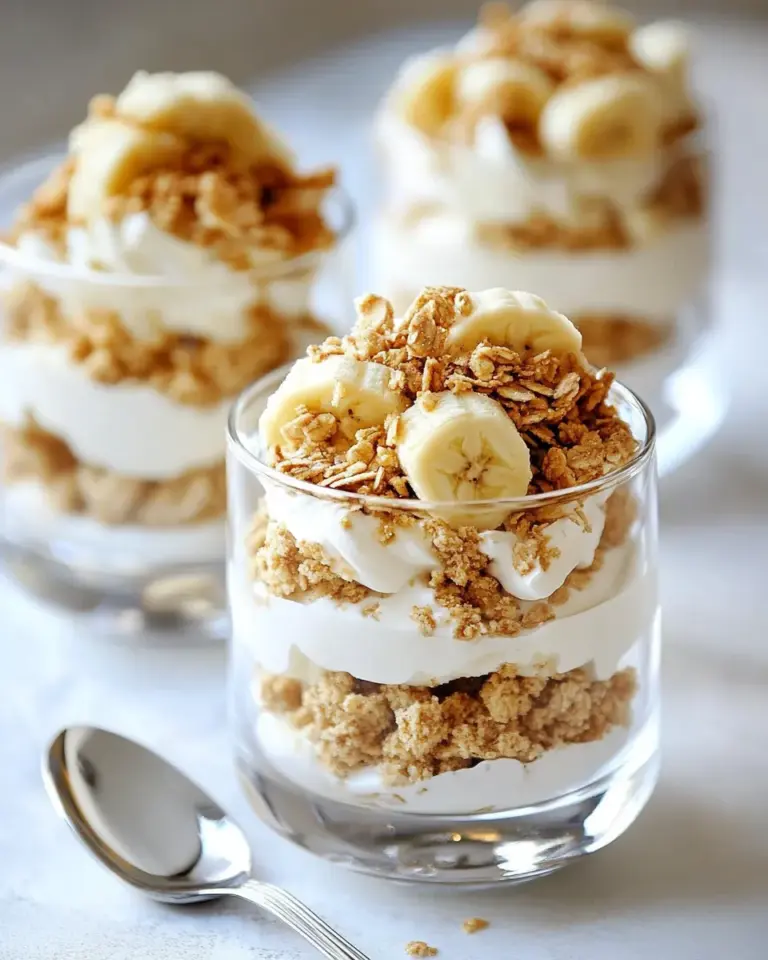Homemade Banana Pudding Breakfast Parfaits photo