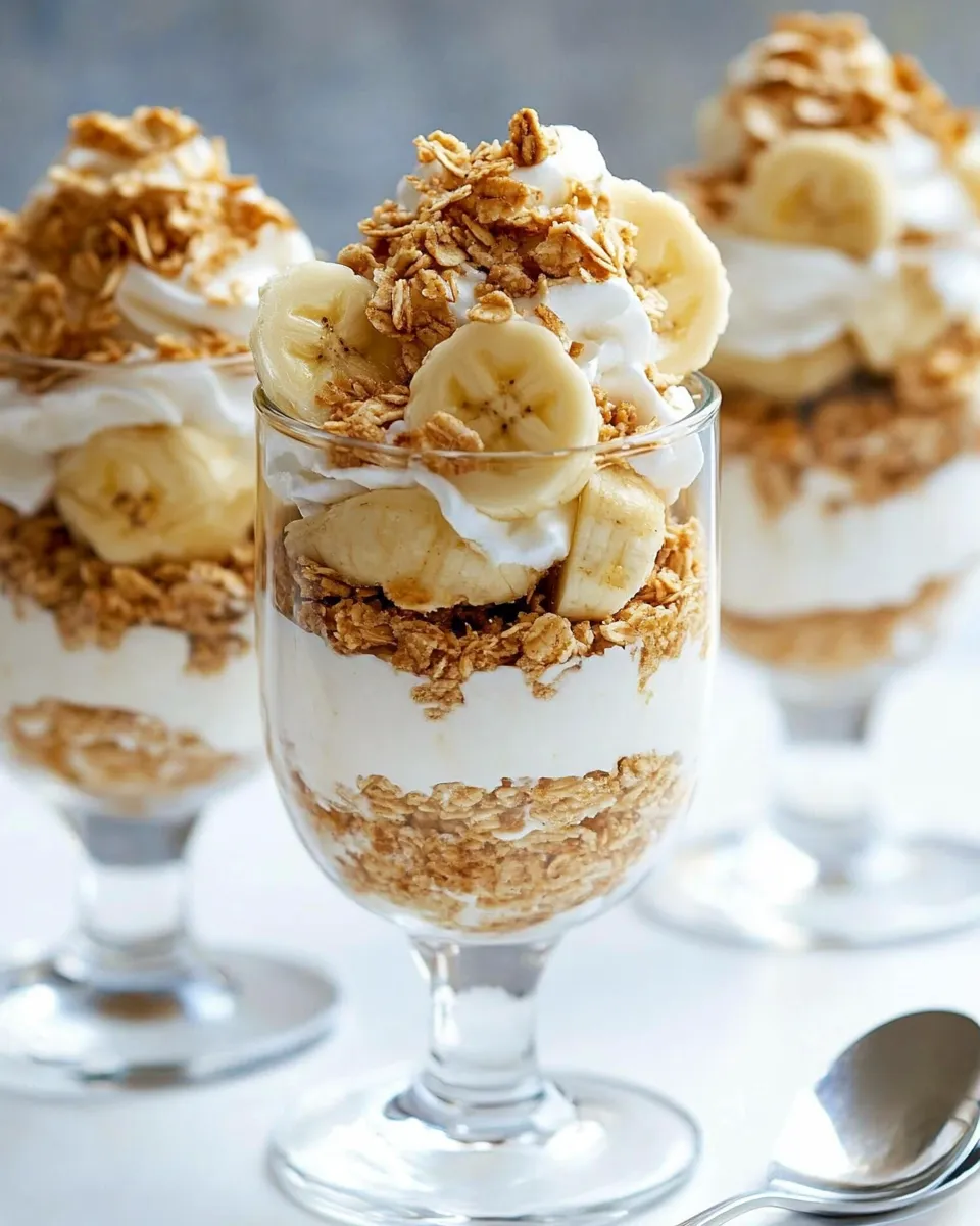 Easy Banana Pudding Breakfast Parfaits recipe photo