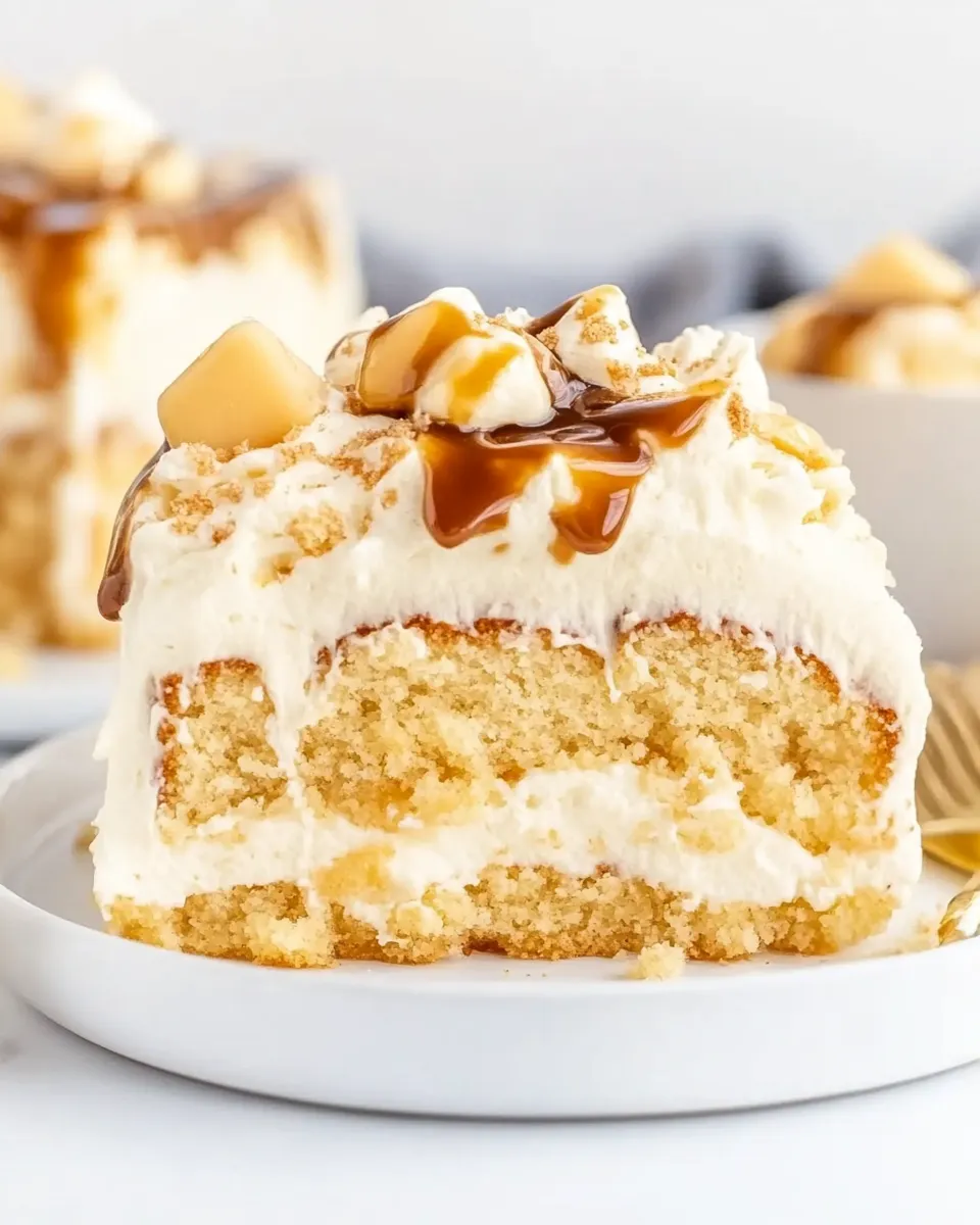 Homemade Banoffee Poke Cake photo