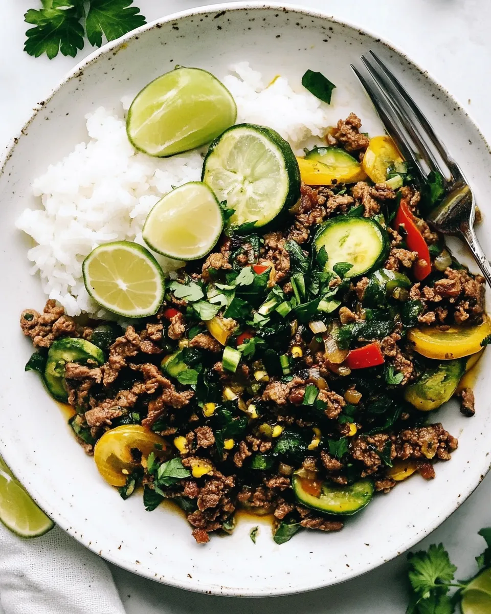 Homemade Beef Larb photo