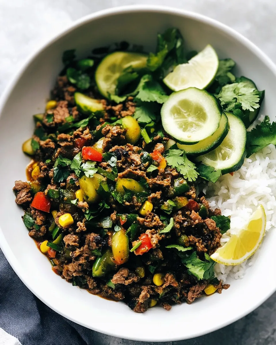 Easy Beef Larb recipe photo