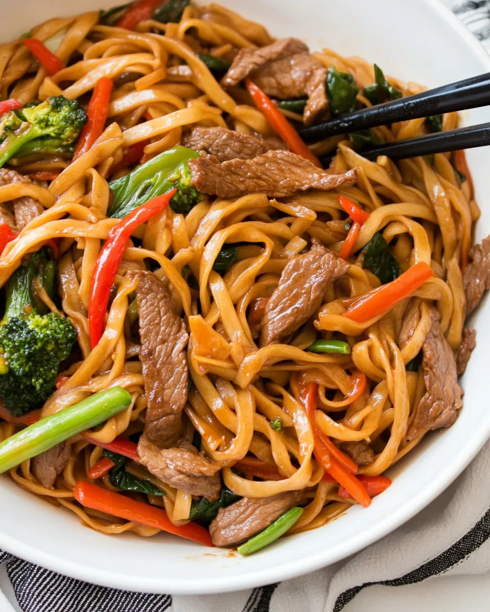 Classic Beef Noodle Stir Fry recipe photo