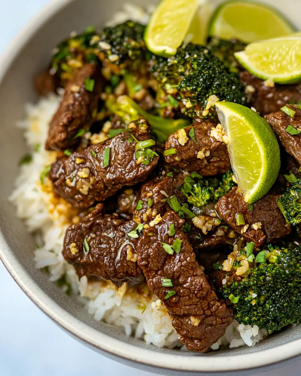 Classic Beef and Broccoli with Coconut Lime Rice image
