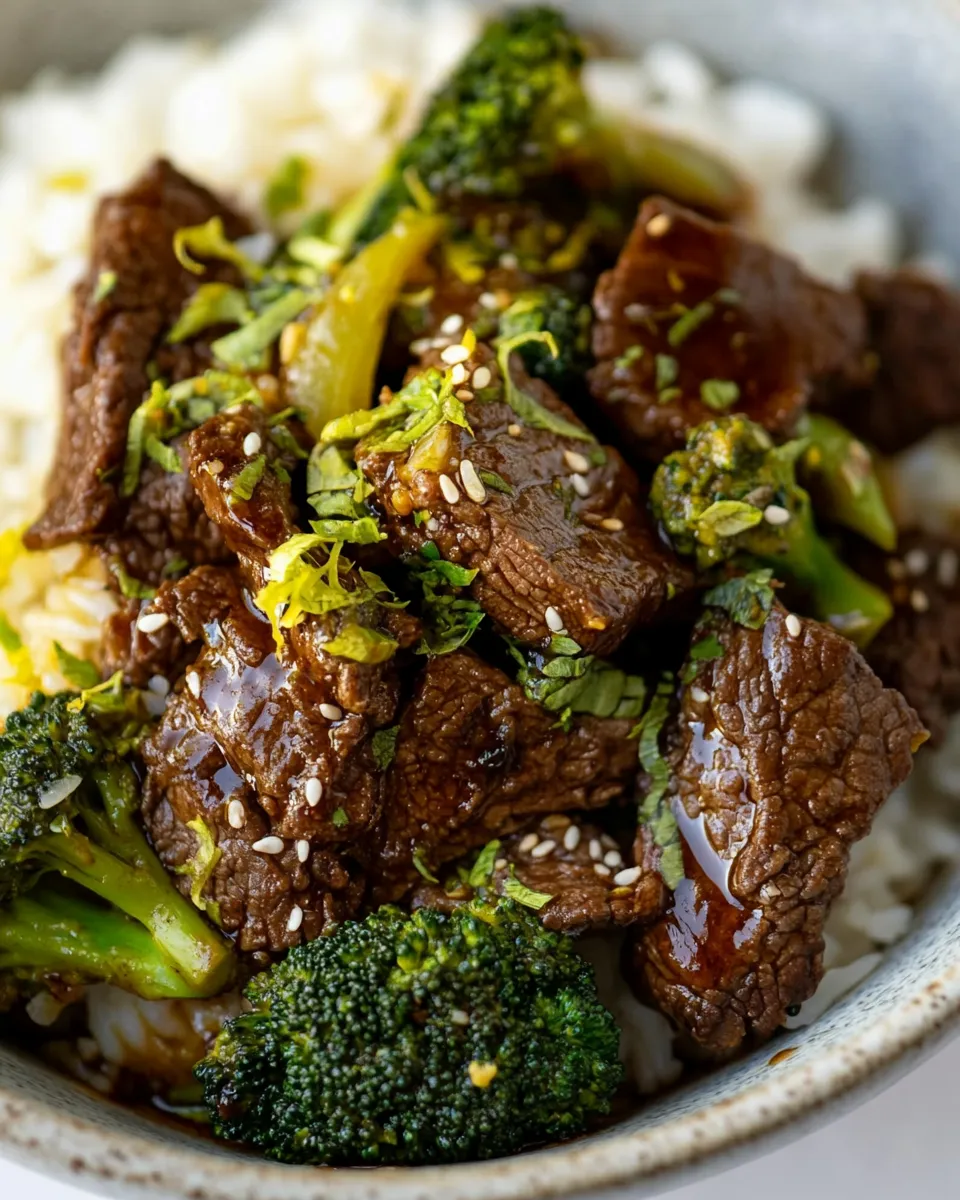 Easy Beef and Broccoli with Coconut Lime Rice recipe photo
