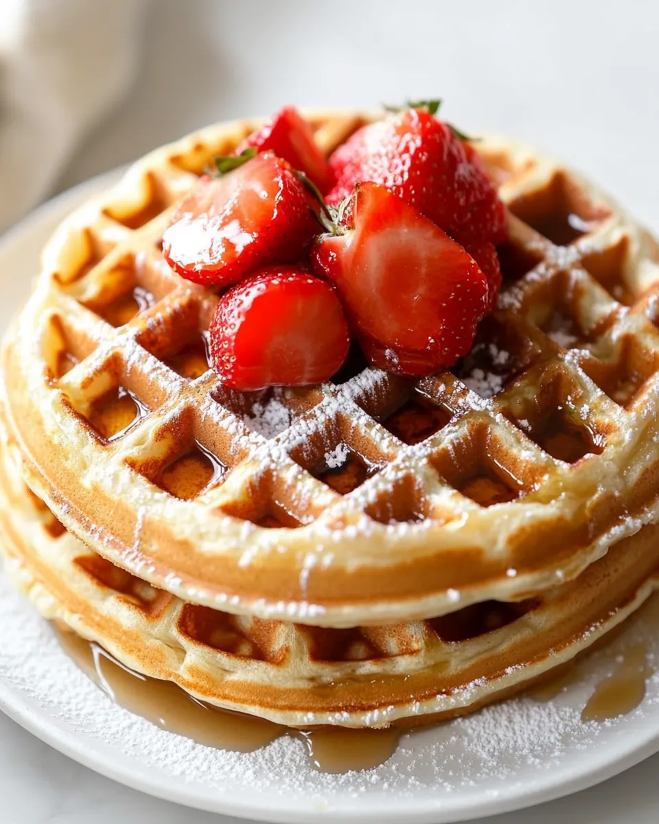 Classic Belgian Waffles Recipe image