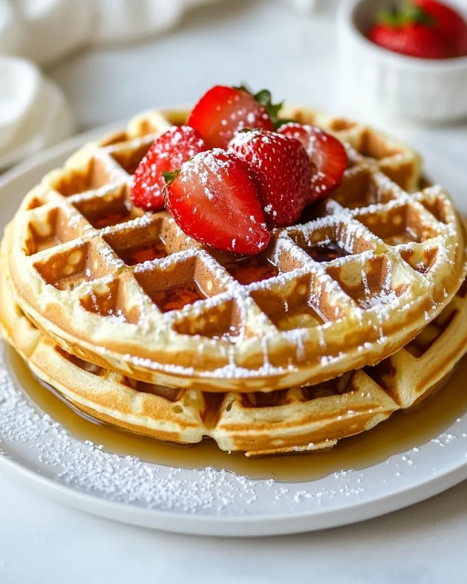 Delicious Belgian Waffles Recipe dish photo