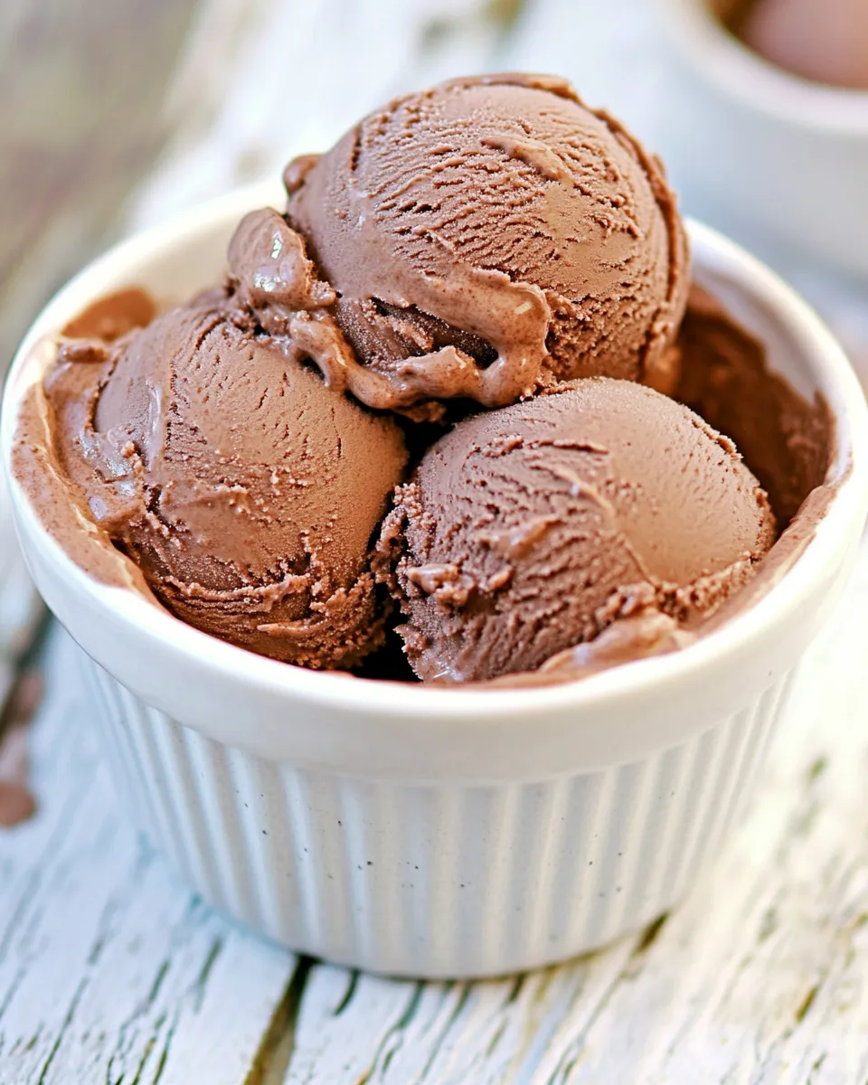 Homemade Ben and Jerrys Chocolate Ice Cream Recipe (Easy Copycat) photo