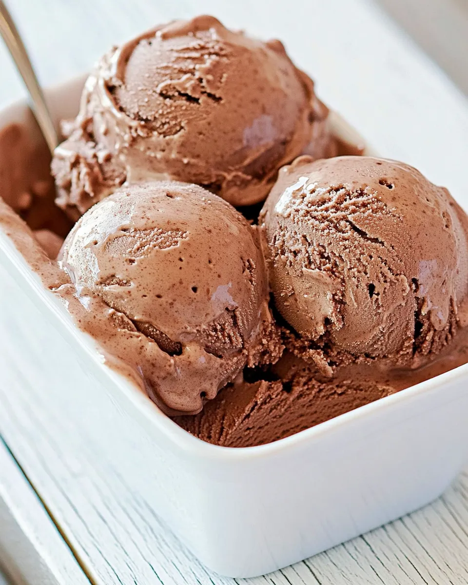 Easy Ben and Jerrys Chocolate Ice Cream Recipe (Easy Copycat) shot