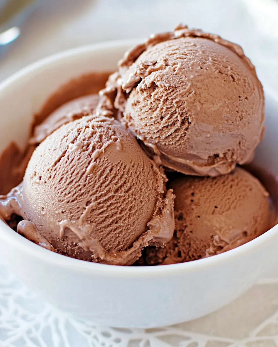 Delicious Ben and Jerrys Chocolate Ice Cream Recipe (Easy Copycat) recipe image