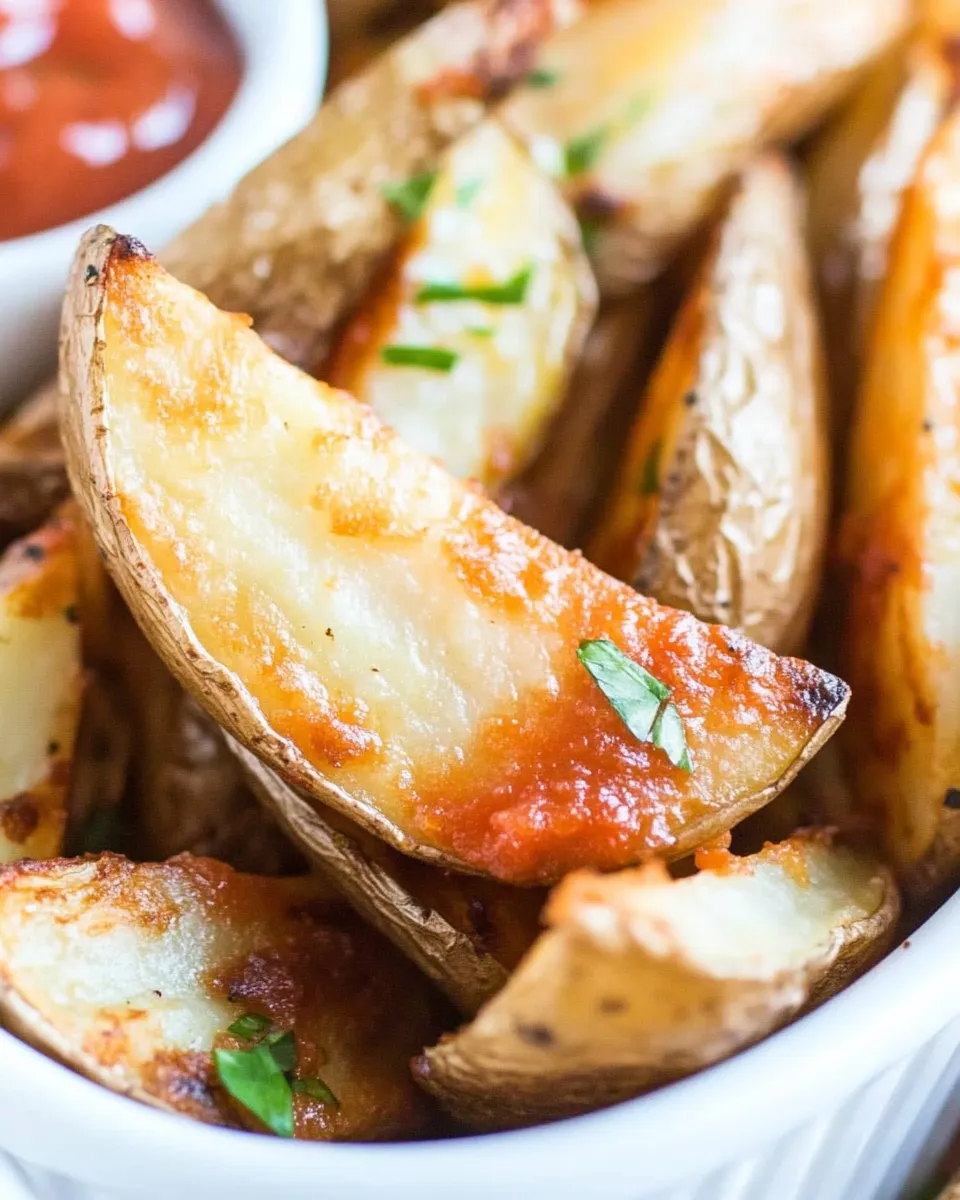 Delicious Best Oven Baked Potato Wedges shot