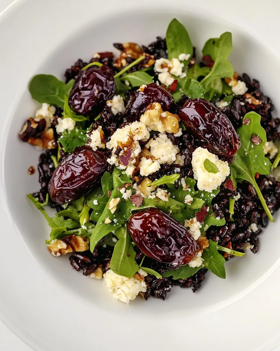 Homemade Black Rice & Date Salad with Balsamic Vinaigrette photo