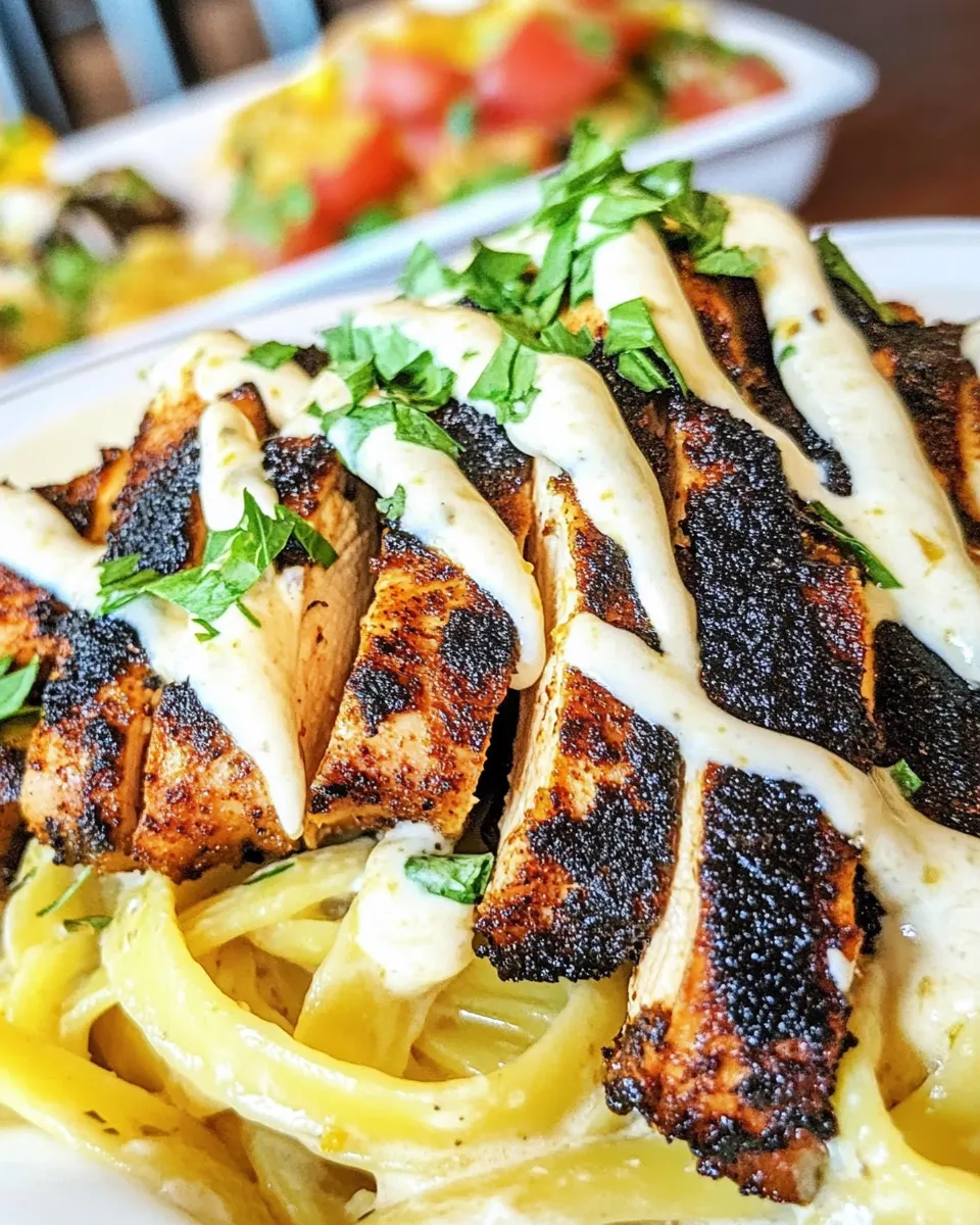 Easy Blackened Chicken Alfredo photo