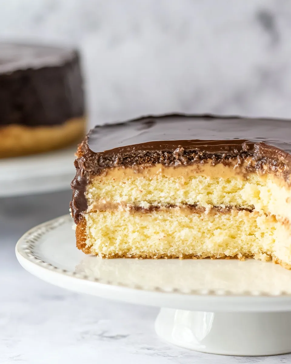 Delicious Boston Cream Cake shot