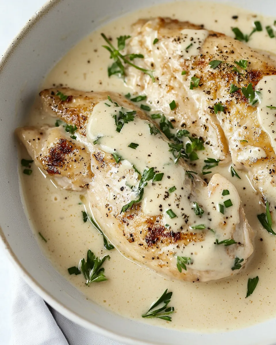 Delicious Boursin Chicken shot