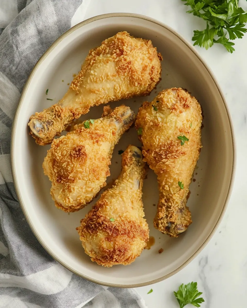 Delicious Breaded Chicken Drumsticks shot