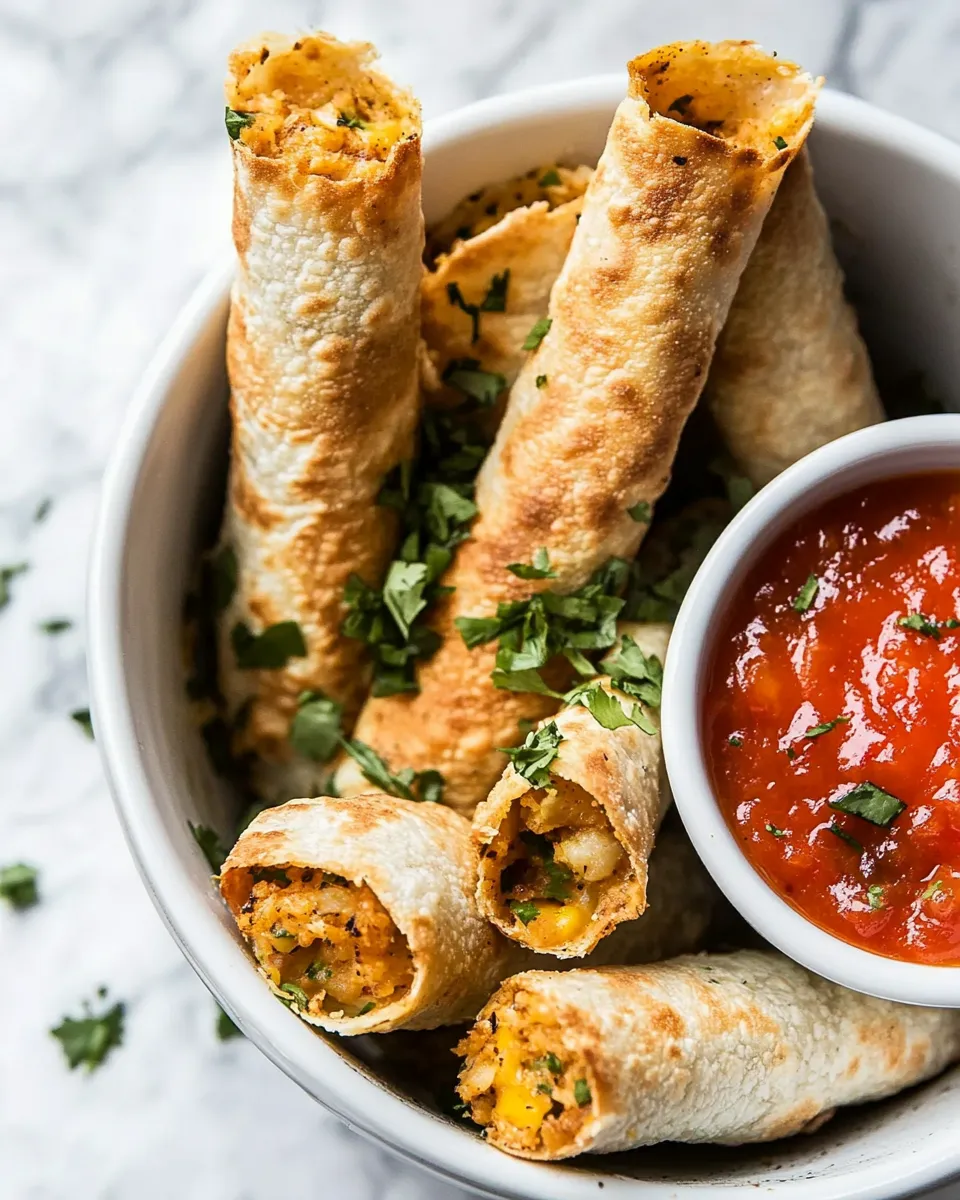 Easy Breakfast Taquitos dish photo
