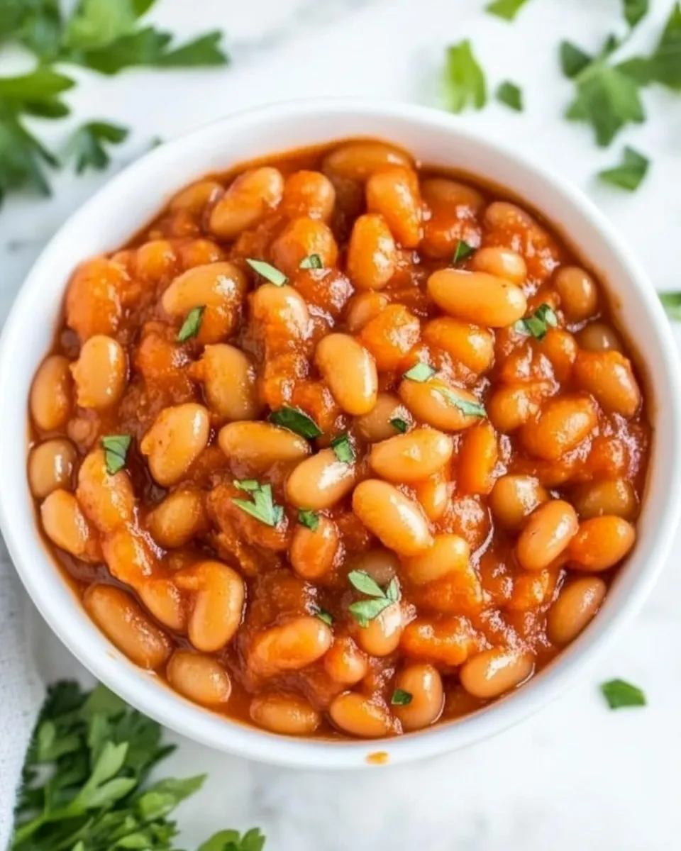 Delicious British Baked Beans shot