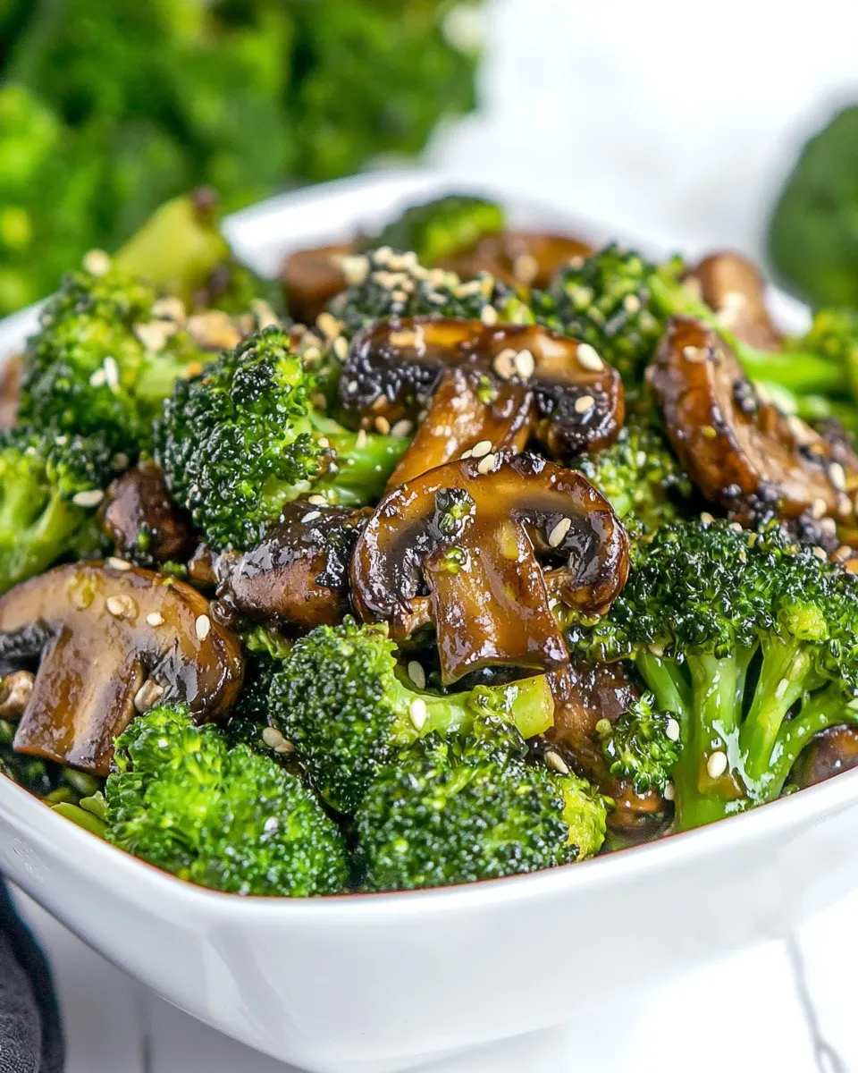 Delicious Broccoli and Mushroom Stir-Fry image