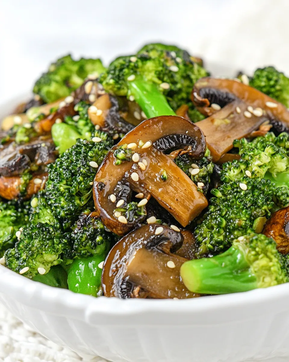 Healthy Broccoli and Mushroom Stir-Fry recipe photo