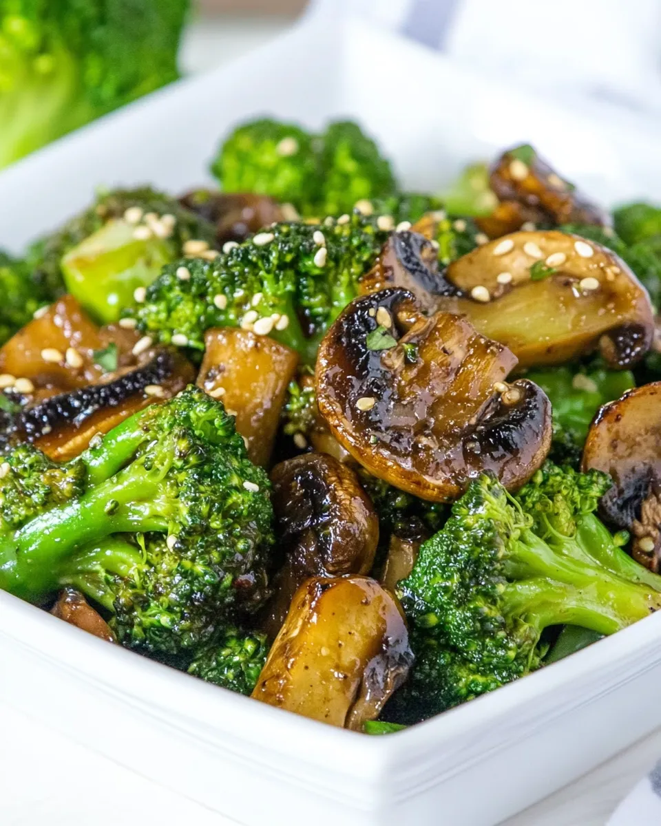 Quick Broccoli and Mushroom Stir-Fry shot