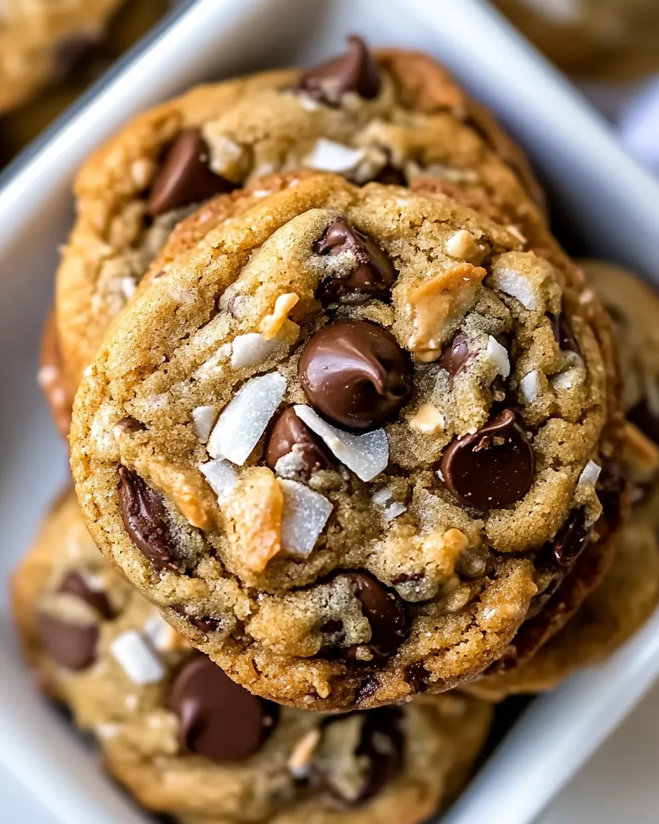 Easy Brown Butter Coconut Chocolate Chip Cookies photo