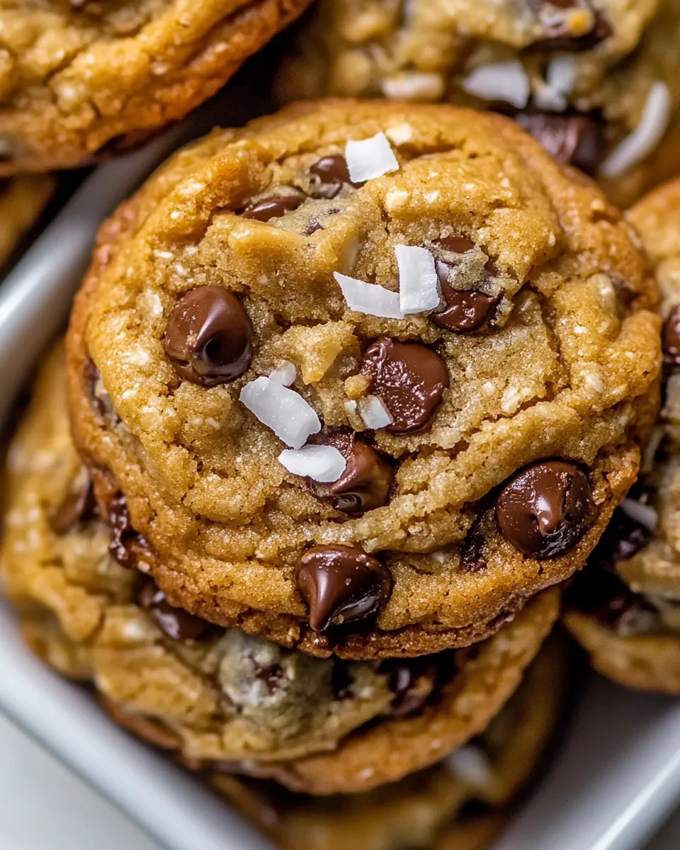 Delicious Brown Butter Coconut Chocolate Chip Cookies image