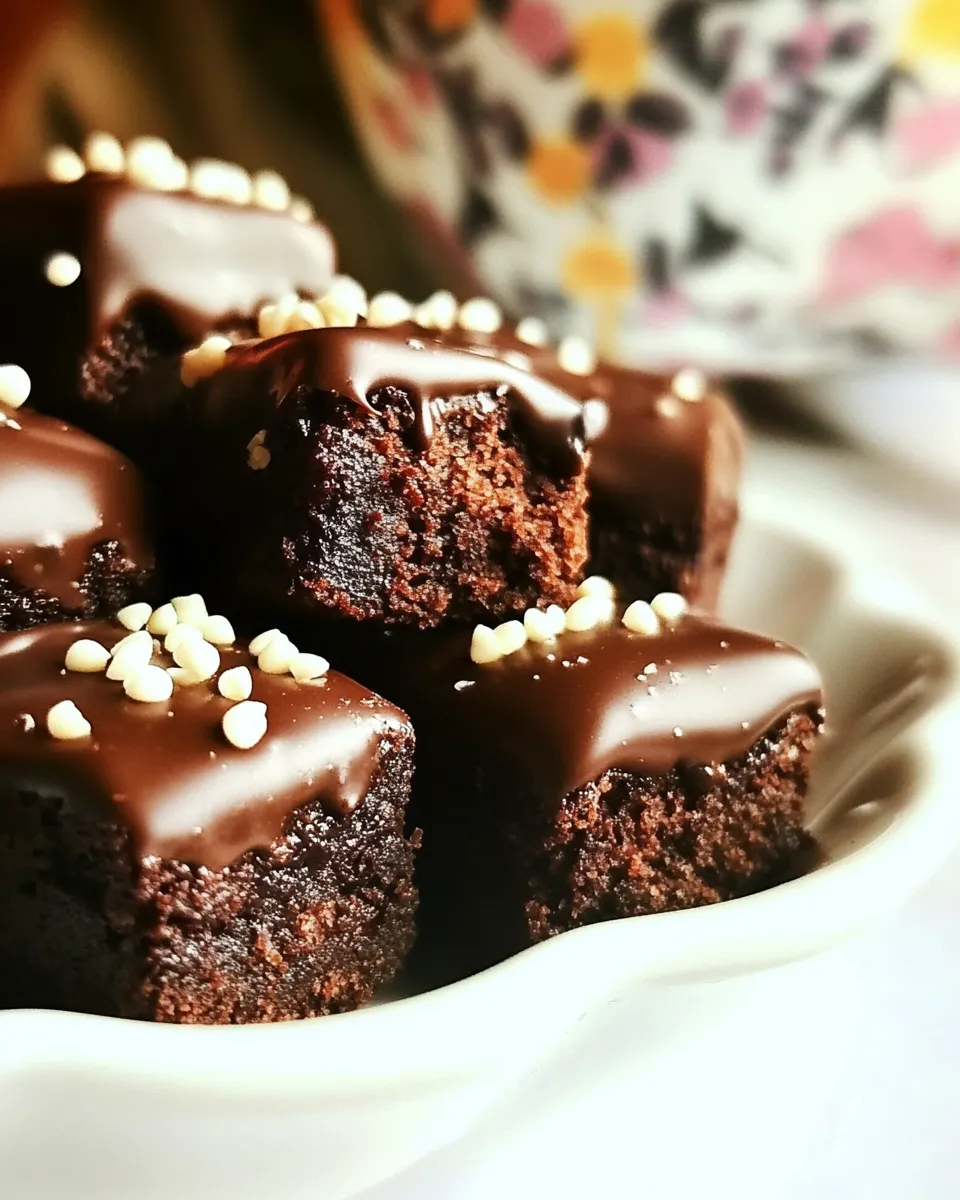 Classic Brownie Bites with Chocolate Glaze image