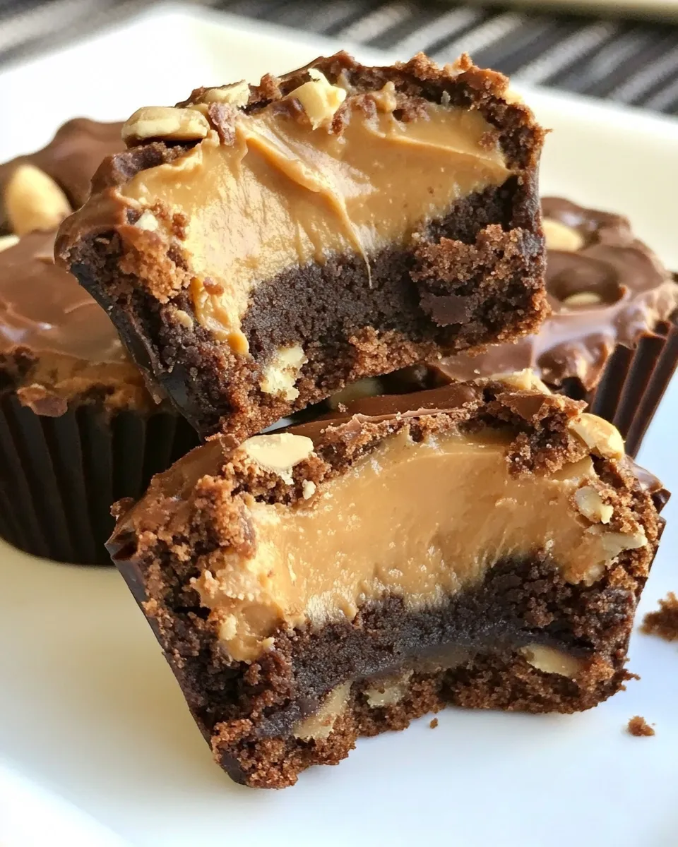 Homemade Brownie Peanut Butter Cups photo