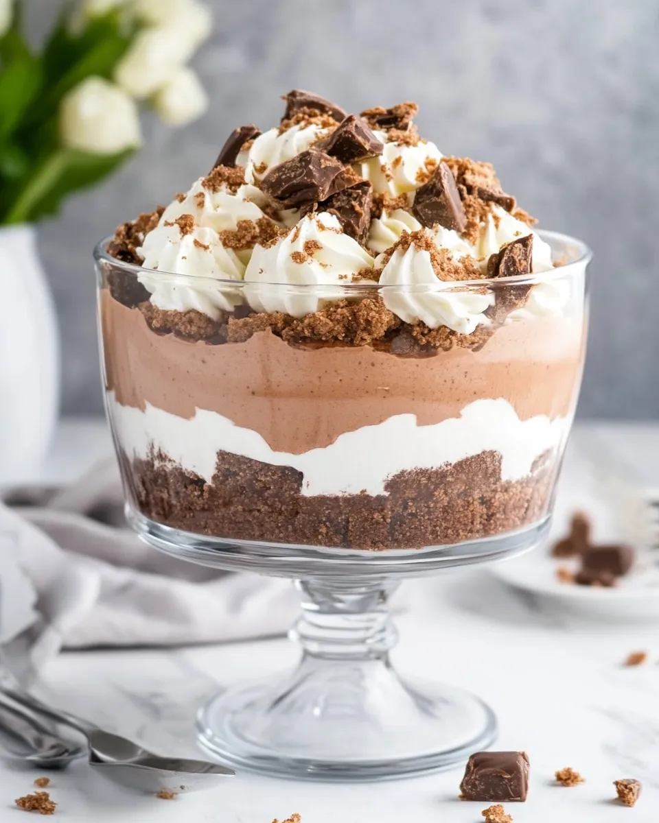 Delicious Brownie Trifle shot