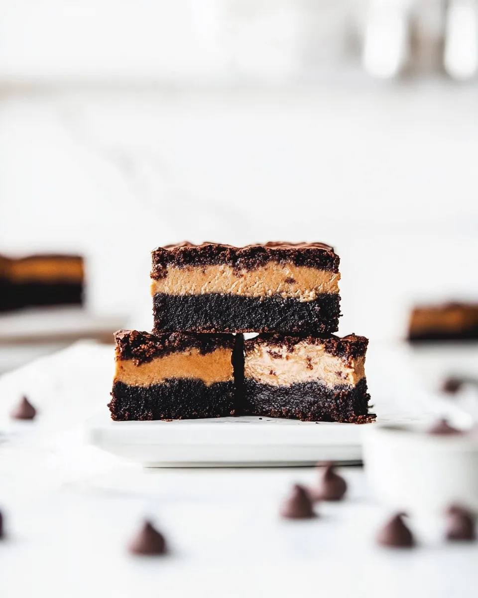 Easy Buckeye Brownies Recipe shot