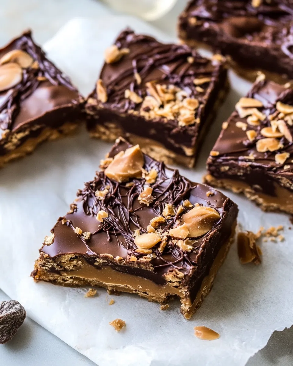 Perfect Buckeye Crunch Bars. image