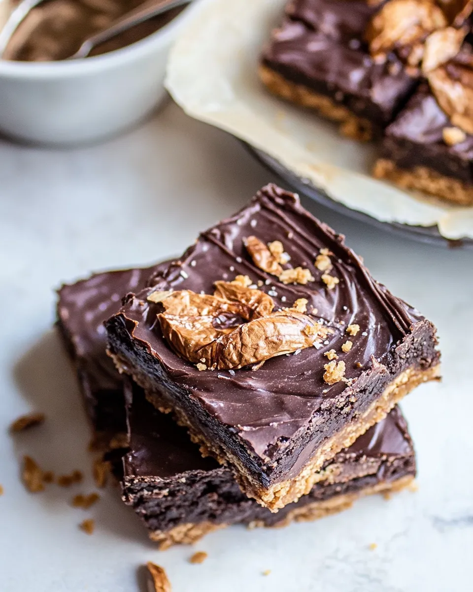 Best Buckeye Crunch Bars. food shot