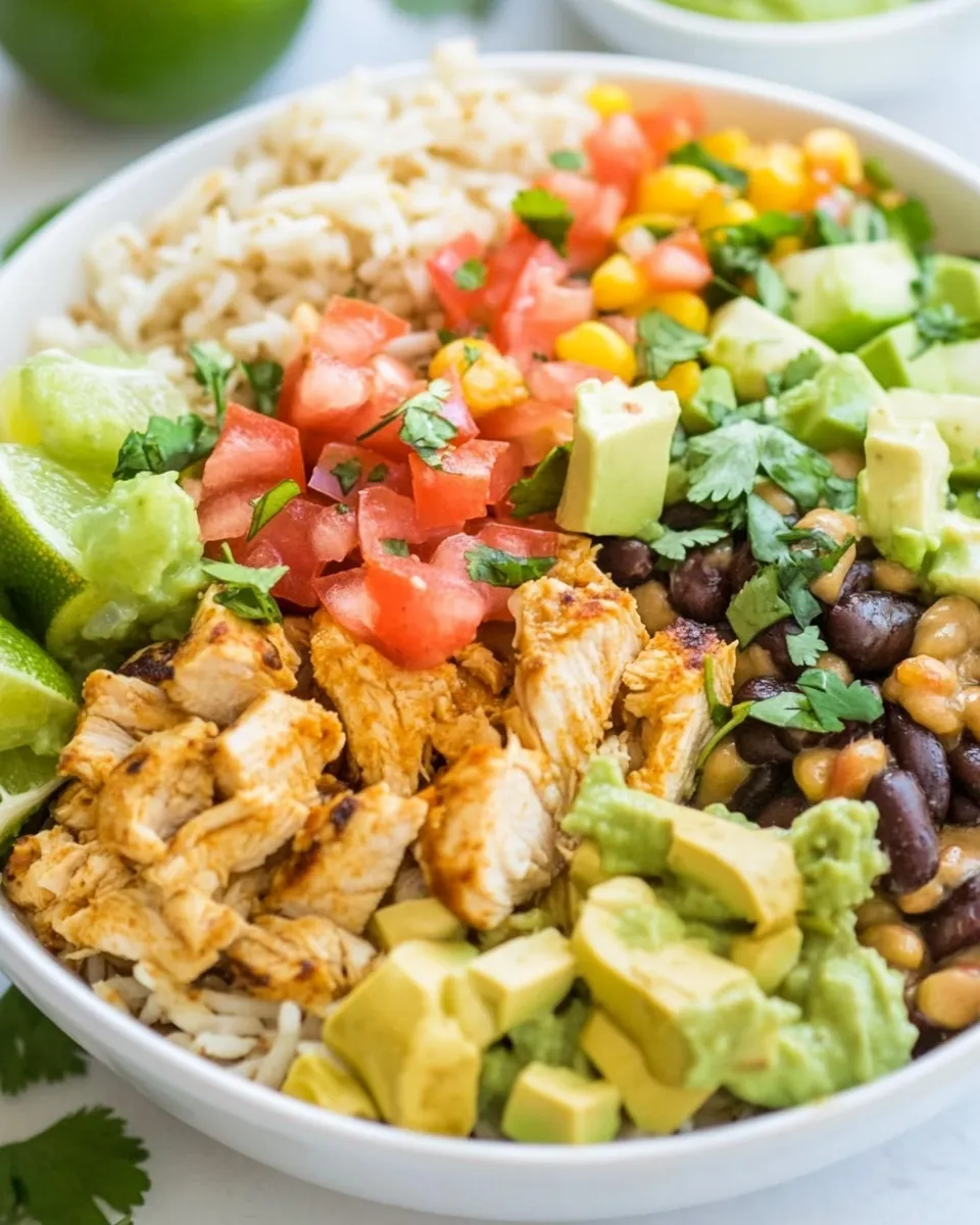 Easy Buffalo Chicken Burrito Bowls image