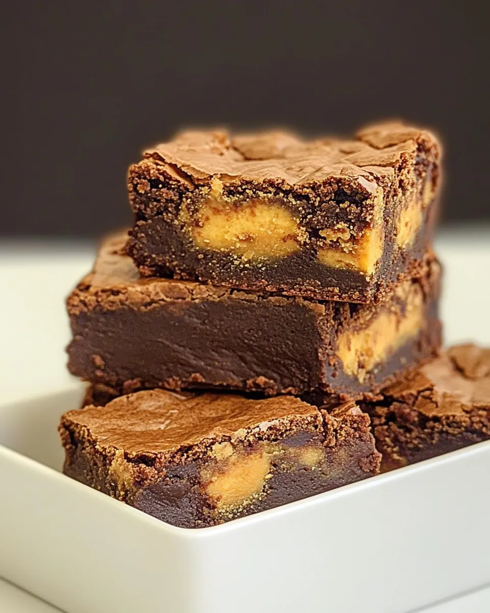 Delicious Butterfinger Brownies shot