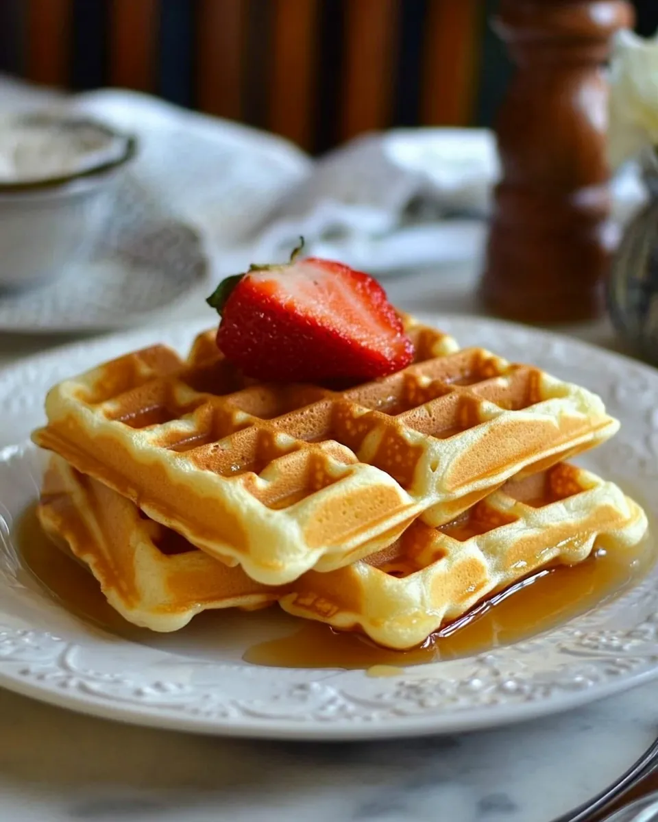 Homemade Buttermilk Waffles Recipe for a Crowd photo