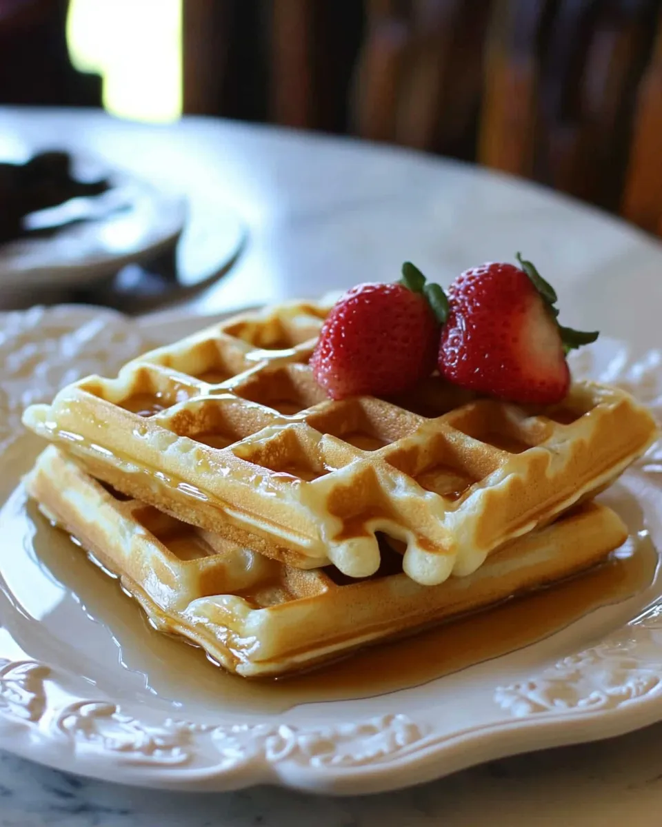 Easy Buttermilk Waffles Recipe for a Crowd shot