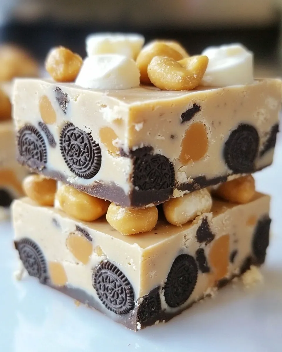 Delicious Butterscotch Peanut Butter Oreo Fudge image