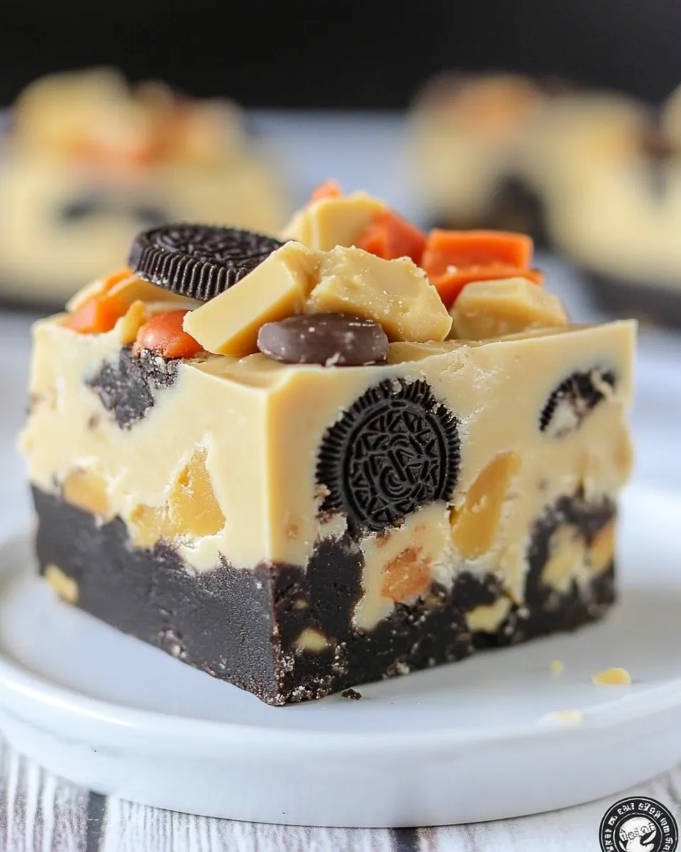 Easy Butterscotch Peanut Butter Oreo Fudge recipe photo