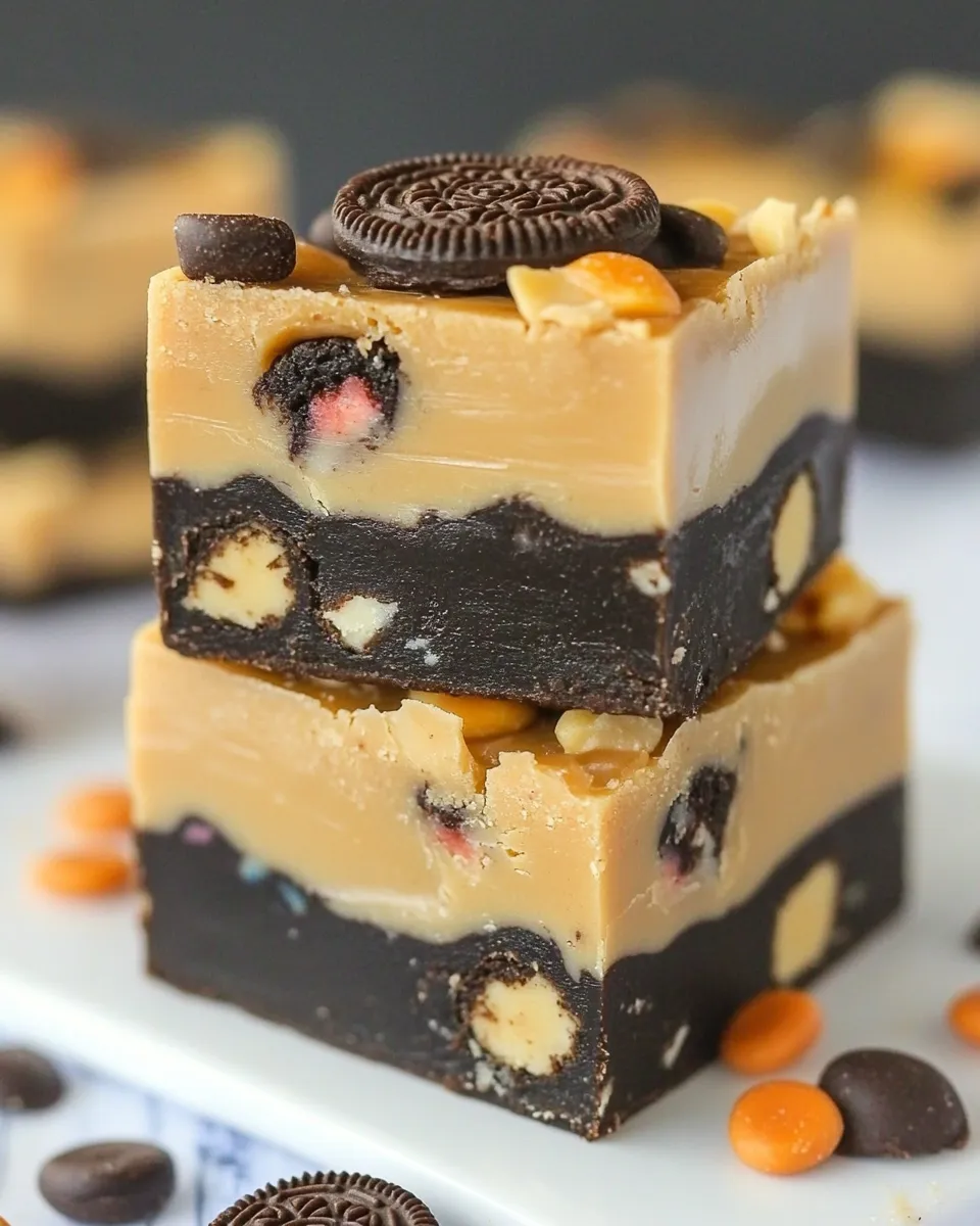 Quick Butterscotch Peanut Butter Oreo Fudge shot