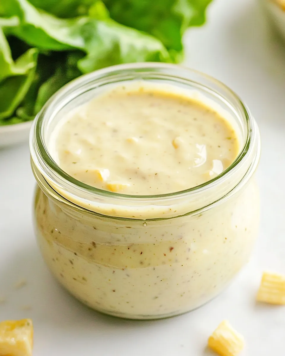 Delicious Caesar Salad Dressing shot