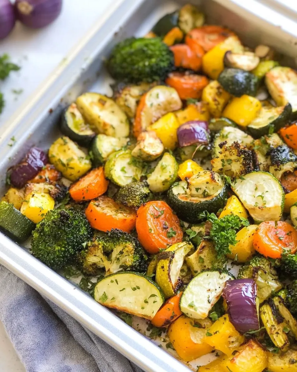 Delicious Cajun Roasted Veggies shot