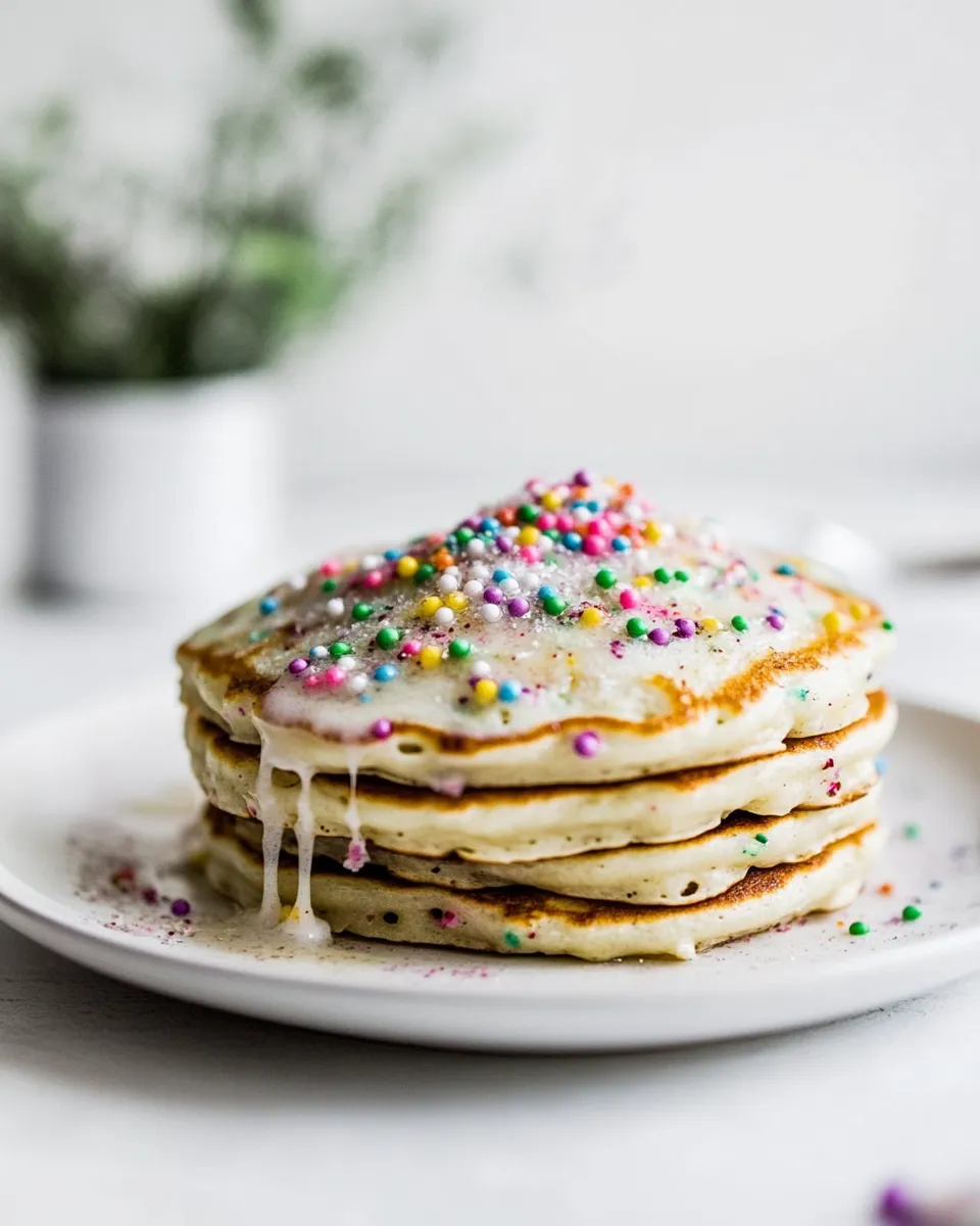 Savory Cake Batter Pancakes. recipe image